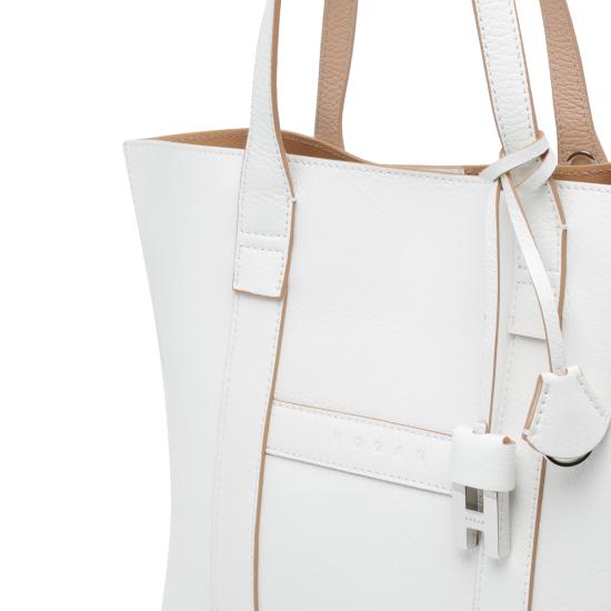 26SS 호간 토트백 KBW01WA0200 UZU7E20 White - HOGAN