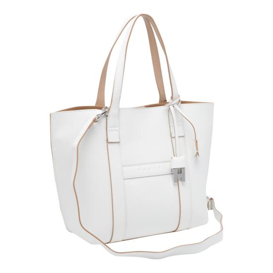 26SS 호간 토트백 KBW01WA0200 UZU7E20 White - HOGAN