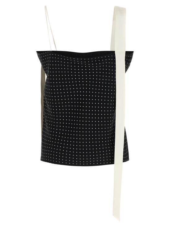 26SS 톰포드 이브닝 티셔츠 TS2140FAP252NWG White Black - TOMFORD