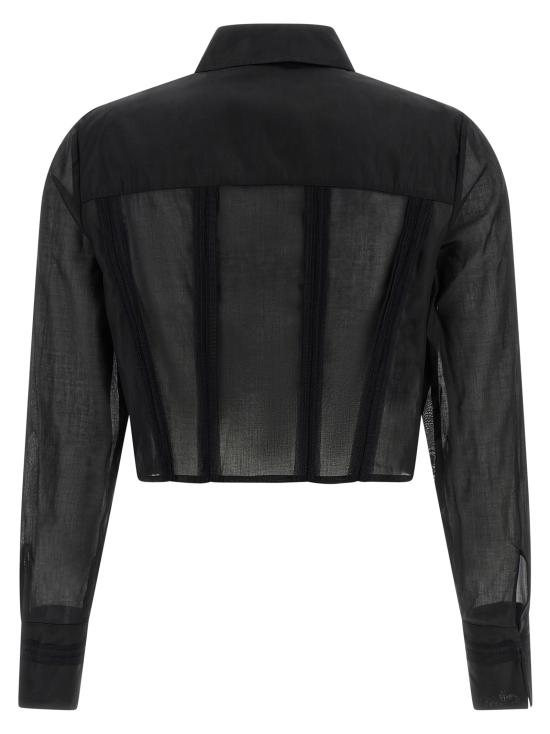 26SS 엘리자베타프랜치 블라우스 CA12661E2110 Black - ELISABETTA FRANCHI