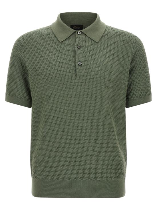 26SS 브리오니 폴로 티셔츠 UMR20OPAK221600 Green