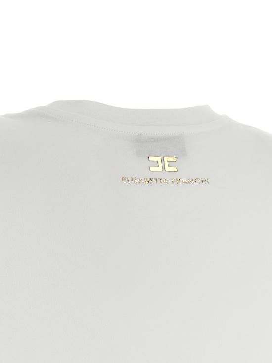 26SS 엘리자베타프랜치 민소매 티셔츠 MA01161E2270 White - ELISABETTA FRANCHI