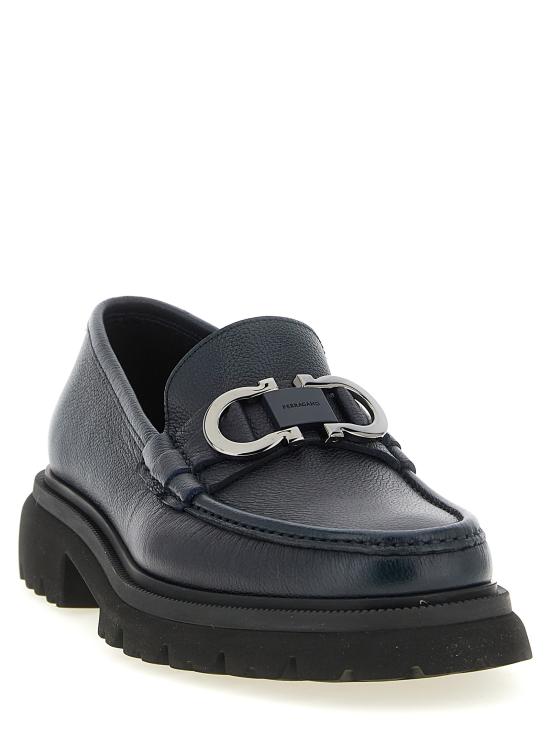 26SS 살바토레 페라가모 로퍼 789582TITANIC Blue - SALVATORE FERRAGAMO