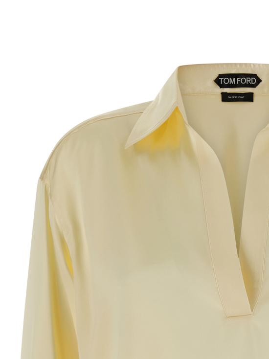 26SS 톰포드 폴로 티셔츠 TS2144FAX881YCM Yellow - TOMFORD