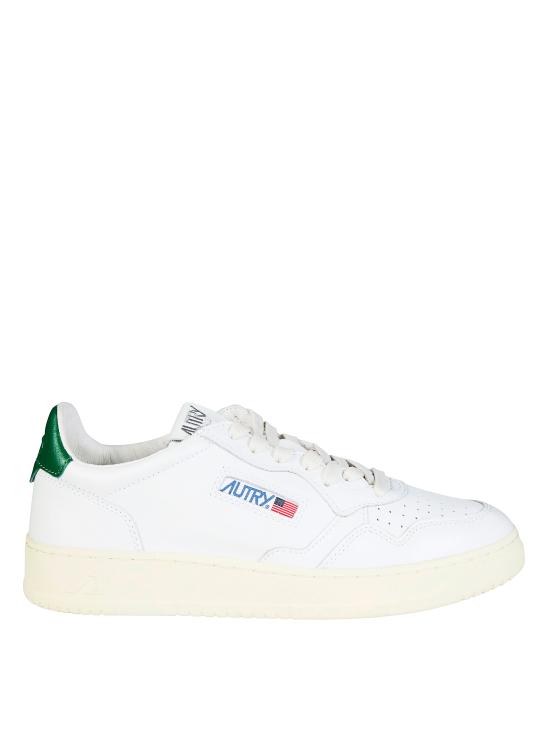 26SS 오트리 메달리스트 로우 스니커즈 AULMLL20 WHTGREEN BIANCO