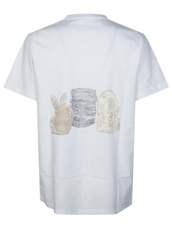 26SS 가니 애니멀 프린트 티셔츠 A1050029 151 BIANCO - GANNI