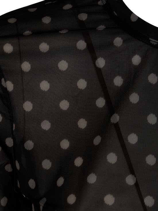 26SS 가니 폴카 도트 프린트 쉬어 롱슬리브 탑 A1040076 099 NERO - GANNI