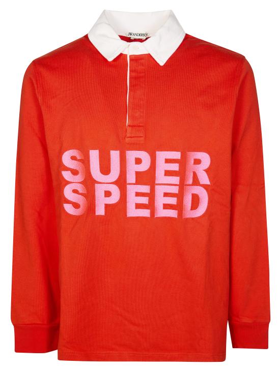 26SS JW앤더슨 폴로 티셔츠 JO0289PG1938 417 ROSSO