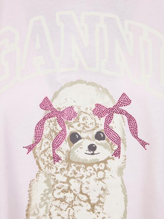 26SS 가니 푸들 티셔츠 A1050062 868 ROSA - GANNI