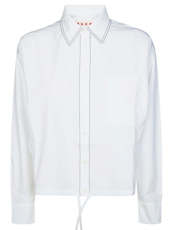 26SS 마르니 셔츠 CAMA0670S0UTCY67 00W01 BIANCO