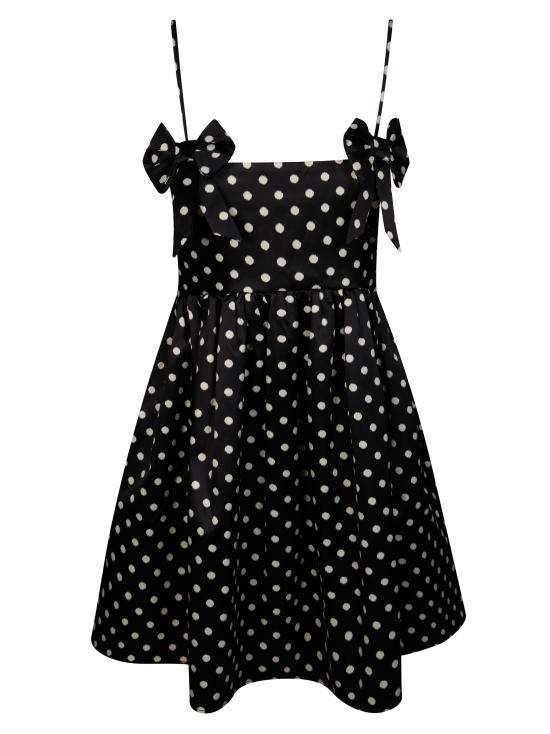 26SS 가니 폴카 도트 새틴 미니 드레스 A1030193 099