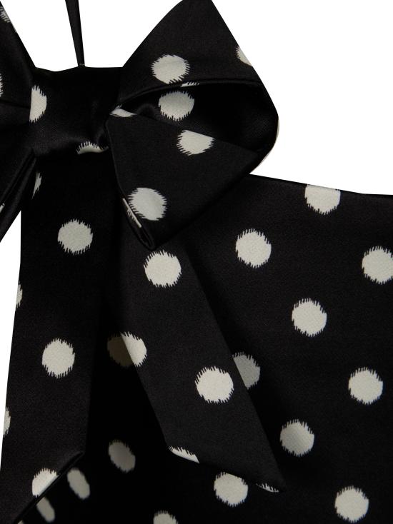 26SS 가니 폴카 도트 새틴 미니 드레스 A1030193 099 - GANNI