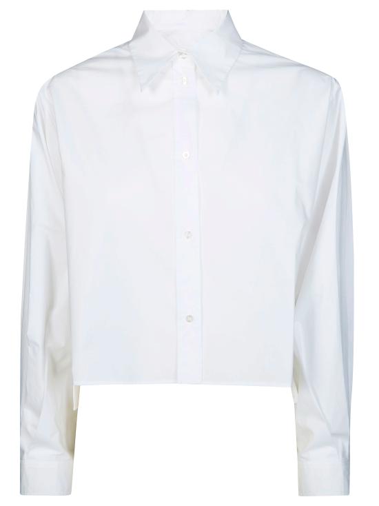 26SS [키즈] MM6 메종마르지엘라 셔츠 M60503 MM014 M6100 BIANCO