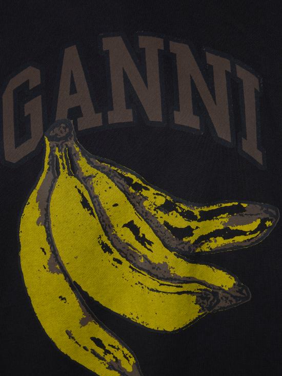 26SS 가니 바나나 그래픽 후드티셔츠 A1060025 252 GRIGIO - GANNI