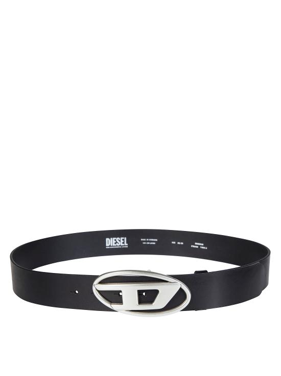 26SS 디젤 B-1DR 레더 가죽 벨트 D 버클 X08516PR666 T8013 NERO - DIESEL