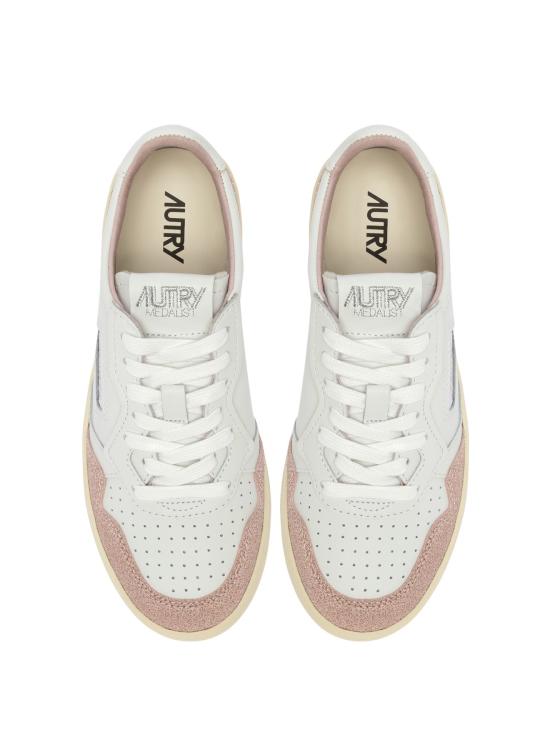 26SS 오트리 메달리스트 로우 레더 스니커즈 AULWPK06 WHTMEMORY BIANCO - AUTRY