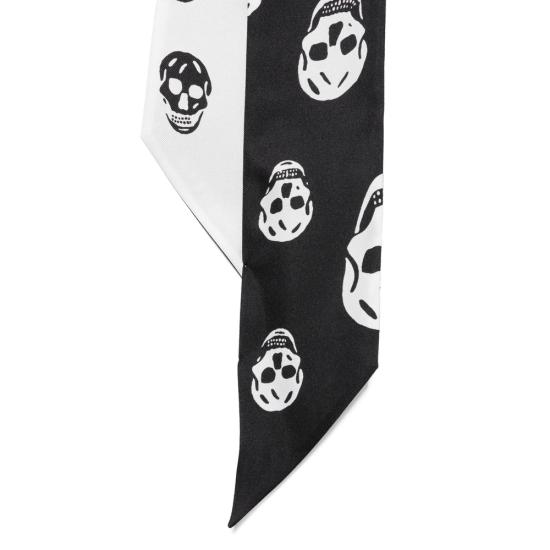 26SS 알렉산더 맥퀸 머플러/스카프 857553 3001Q 1078 BLACK WHITE - ALEXANDER MCQUEEN