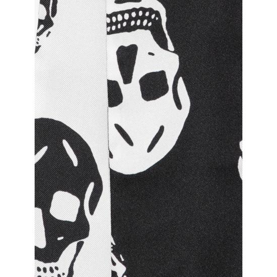 26SS 알렉산더 맥퀸 머플러/스카프 857553 3001Q 1078 BLACK WHITE - ALEXANDER MCQUEEN