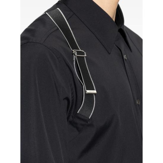 26SS 알렉산더 맥퀸 긴팔 셔츠 828170 QNAAB 0506 BLACK - ALEXANDER MCQUEEN