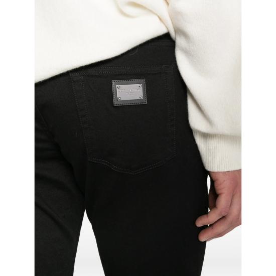 26SS 돌체앤가바나 스트레이트 팬츠 GY07CD G8OW8 S9001 BLACK - DOLCE & GABBANA