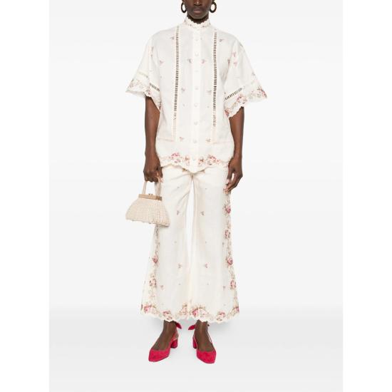 26SS 짐머만 팔라초 팬츠 5380PRS264 CREPK NEUTRALS - ZIMMERMANN