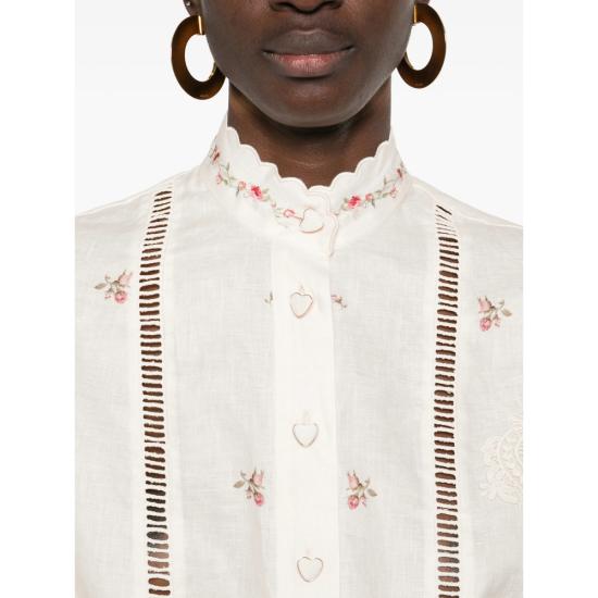 26SS 짐머만 블라우스 5378TRS264 CREPK NEUTRALS PINK - ZIMMERMANN