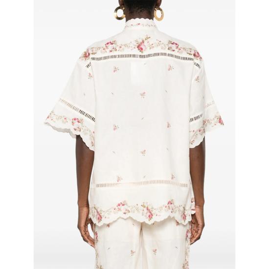 26SS 짐머만 블라우스 5378TRS264 CREPK NEUTRALS PINK - ZIMMERMANN