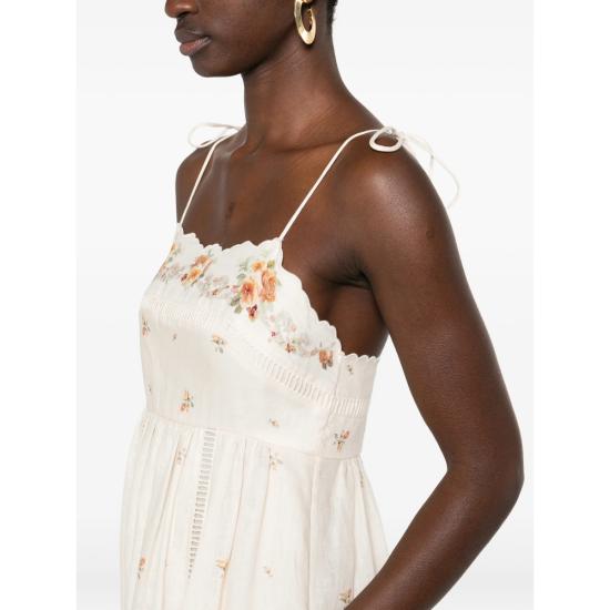 26SS 짐머만 미디 원피스 5103DRS264 CREYE NEUTRALS - ZIMMERMANN