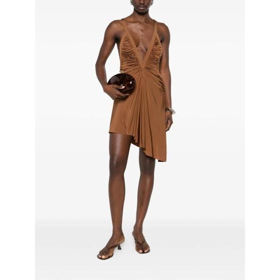 26SS 크리스토퍼에스버 숏 원피스 25043507 RUSSE BROWN - CHRISTOPHER ESBER