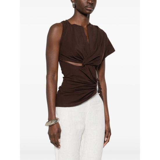 26SS 크리스토퍼에스버 민소매 티셔츠 25041417 UMBER BROWN - CHRISTOPHER ESBER