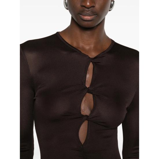 26SS 크리스토퍼에스버 롱 원피스 25013560 UMBK BLACK BROWN - CHRISTOPHER ESBER