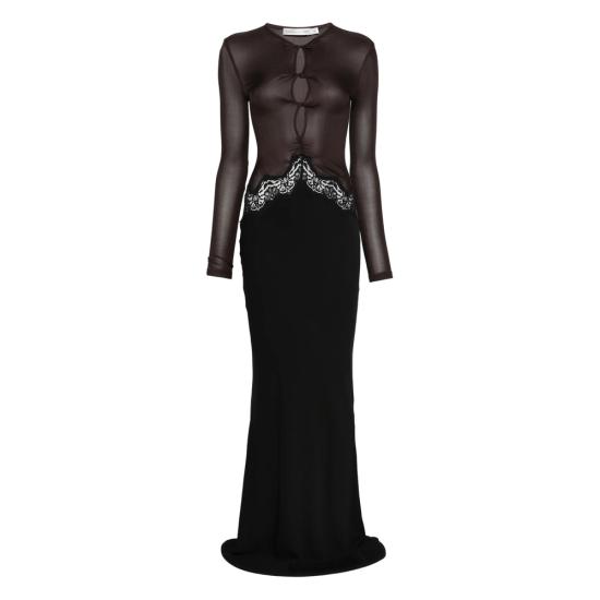 26SS 크리스토퍼에스버 롱 원피스 25013560 UMBK BLACK BROWN