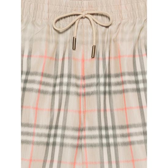 26SS 버버리 그라데이션 체크 스윔팬츠 8121695 SEB CHK B9368 NEUTRALS GREY - BURBERRY