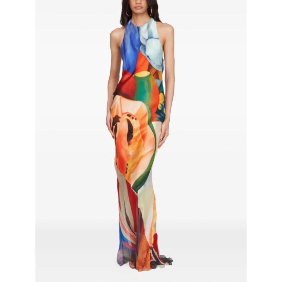 26SS Donde Esteban 롱 원피스 D2 D10A MULTI ORANGE GREEN - OTHER BRANDS