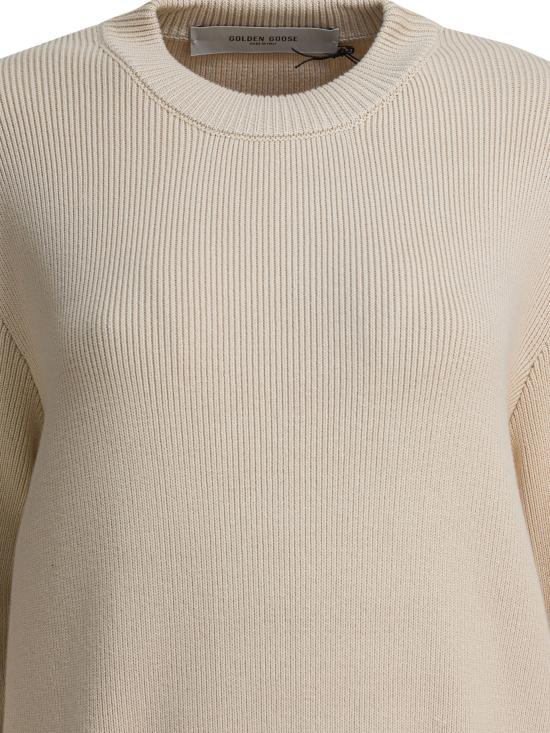 26SS 골든구스 Golden 레터링 스웨터 GWP00951P00197255550 Beige - GOLDEN GOOSE