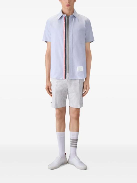 26SS 톰브라운 클래식 피케 4바 티 MJS123A00050 055 LIGHT GREY - THOM BROWNE