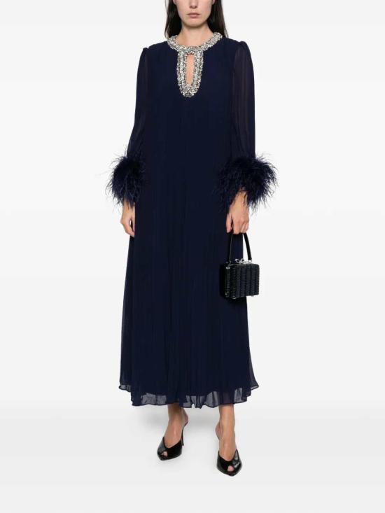 26SS 셀프 포트레이트 롱 원피스 RS26510MN NAVY - SELF PORTRAIT