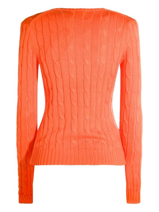 26SS 폴로 랄프로렌 폴로 자수 케이블 니트 스웨터 211971869 014 SUN ORANGE - POLO RALPH LAUREN
