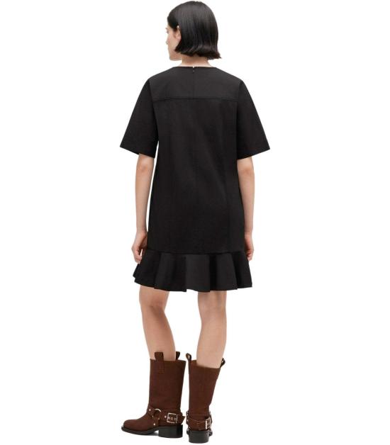 26SS 가니 스트레치 코튼 미니 드레스 A1030205 099 34 Black - GANNI