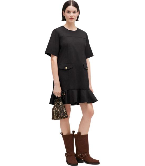 26SS 가니 숏 원피스 A1030205 099 34 Black - GANNI