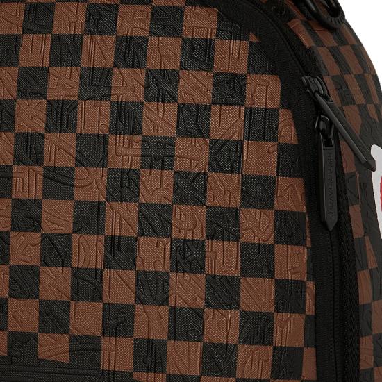 26SS 스프레이그라운드 백팩 B8232 CHECK 2 EMBOSS Brown - SPRAYGROUND