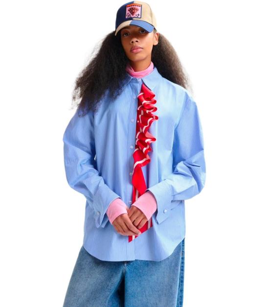 26SS 에센셜앤트워프 셔츠 JUF J2BS XS Light Blue - ESSENTIEL ANTWERP