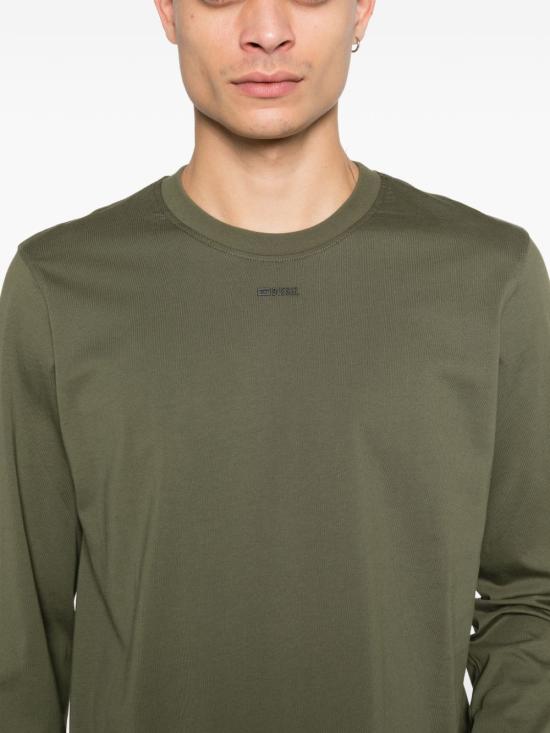 26SS 디젤 반팔 티셔츠 A21655 0NIAX51F Green - DIESEL