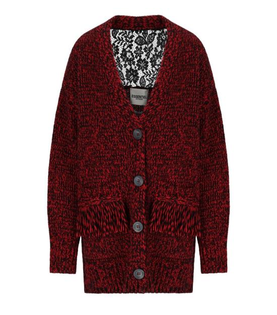 25FW 에센셜앤트워프 가디건 INLACE I1SA XS Red