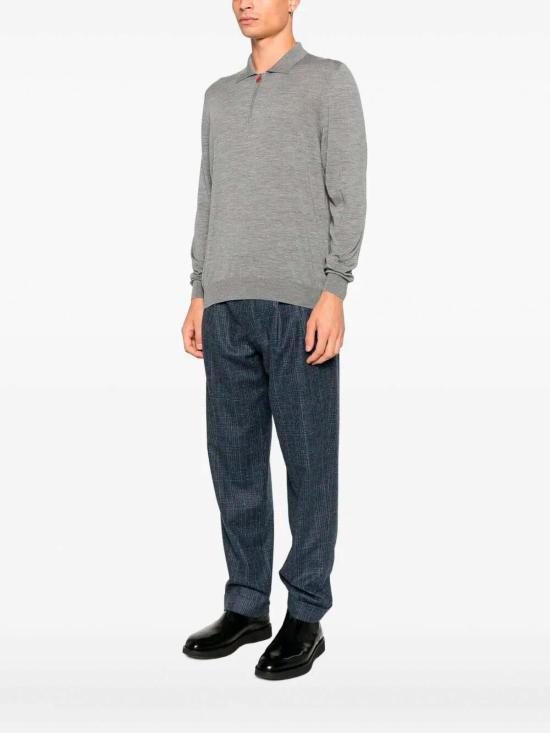 25FW 키톤 폴로 티셔츠 UMK0493K332001 Grey - KITON