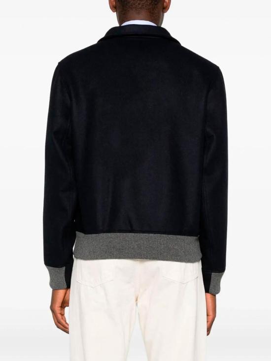 25FW 브루넬로 쿠치넬리 봄버 자켓 MY4966558CSI79 Dark Blue - BRUNELLO CUCINELLI