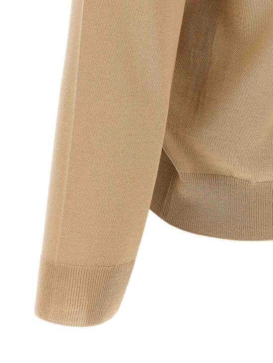 25FW 휴고보스 버진 울 지퍼넥 스웨터 50528300275 Beige - HUGO BOSS