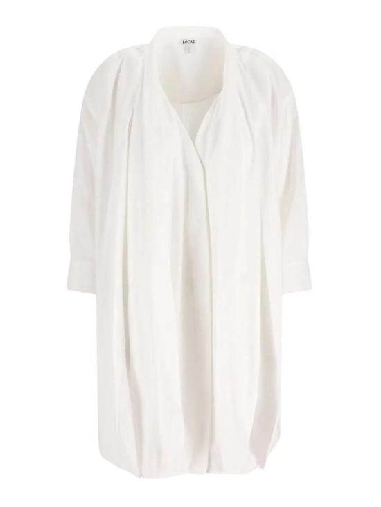 25FW 로에베 미디 스커트 S540Y09XTU2100 White