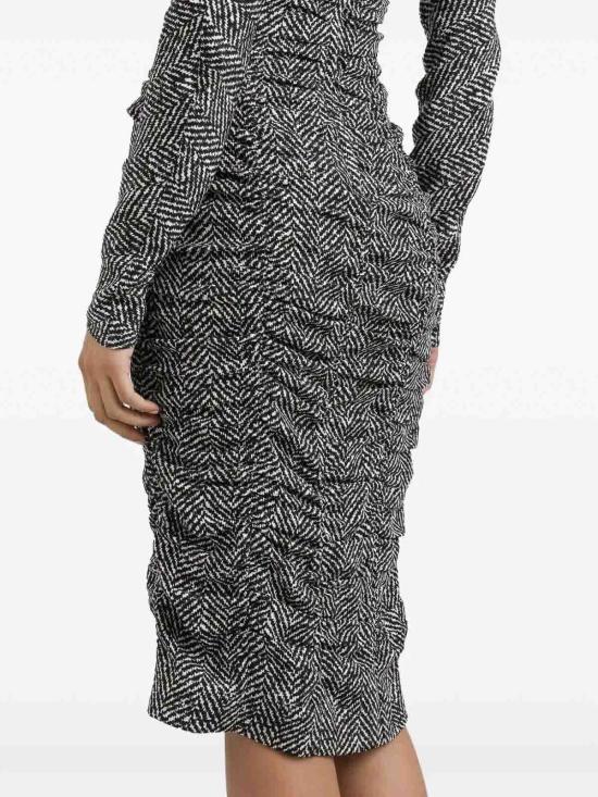 26FW 돌체앤가바나 미디 스커트 F6TWETFSA70HH5QS Black - DOLCE & GABBANA