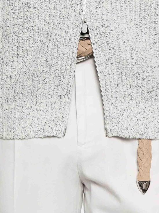 25FW 브루넬로 쿠치넬리 스트레이트 팬츠 M252UE1450C6023 White - BRUNELLO CUCINELLI